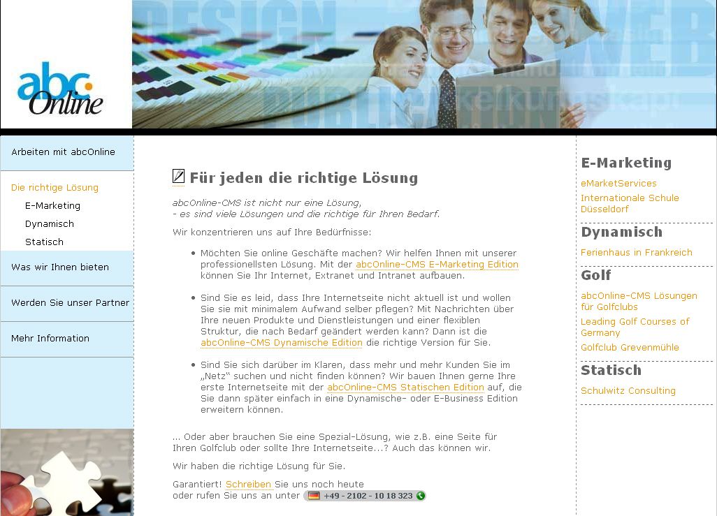 Was ist abcOnline-CMS?